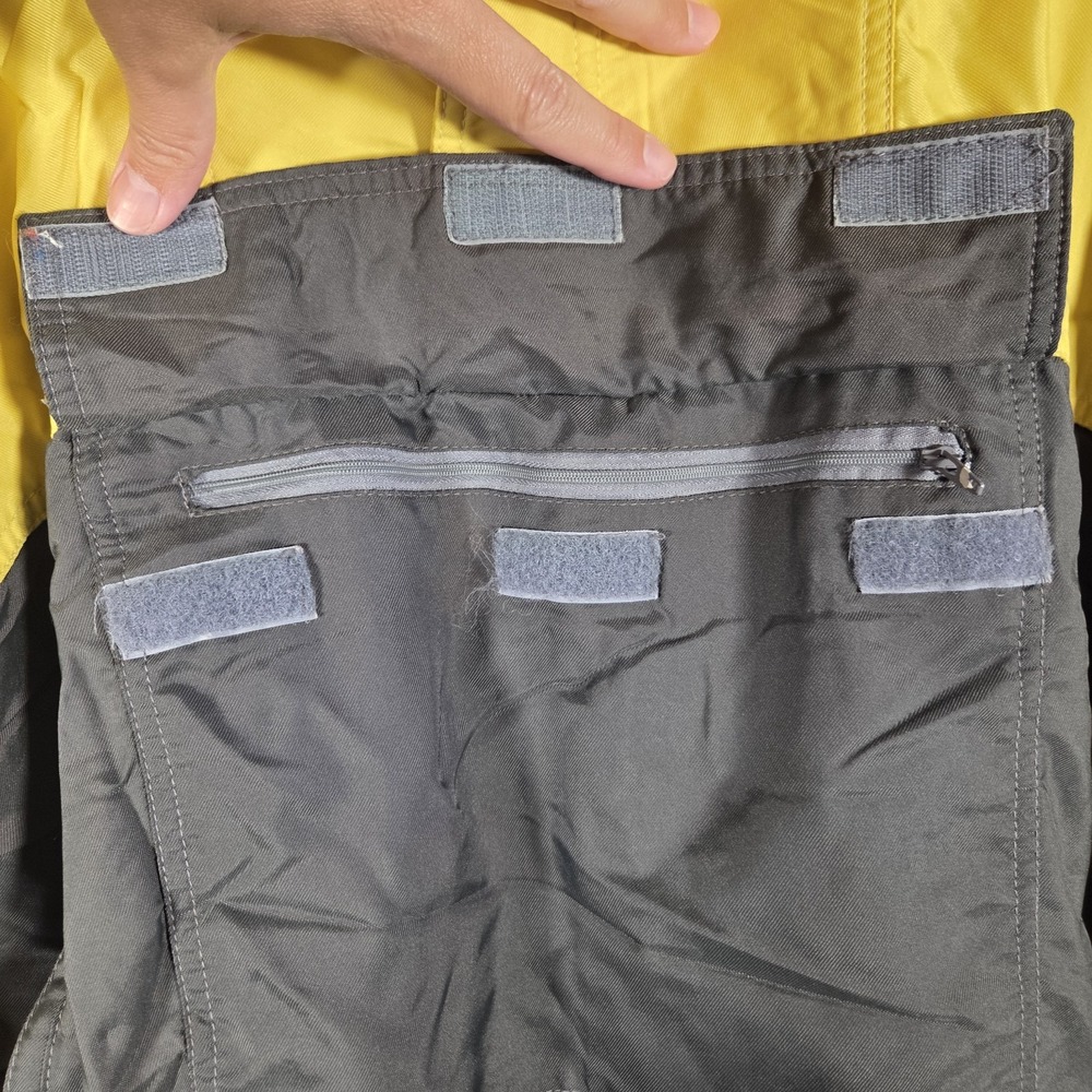 TWN Anorak Pullover‎ Jacket Mens Sm Yellow Blue Colorblock Vintage 90s Gorpcore - Picture 4 of 13